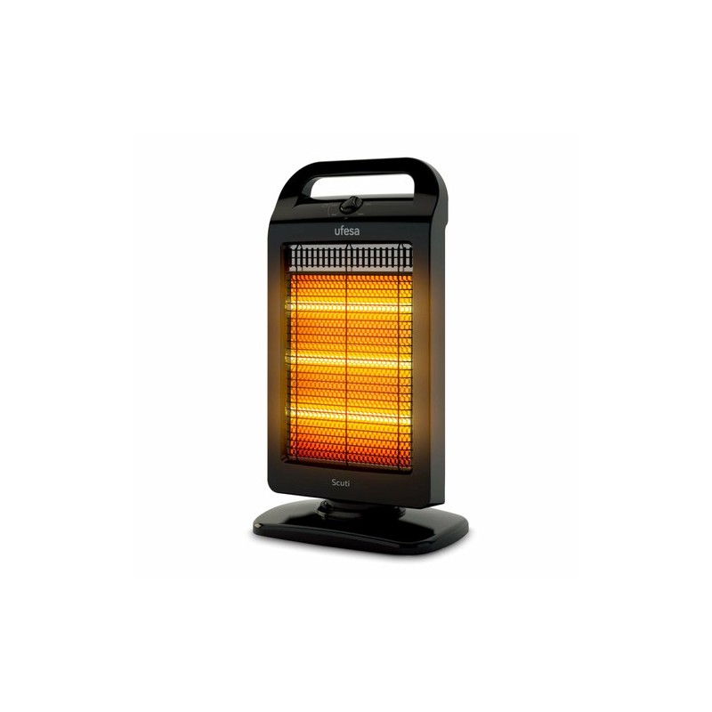 Ufesa Scuti Interior Negro 1200 W Calefactor eléctrico halógeno
