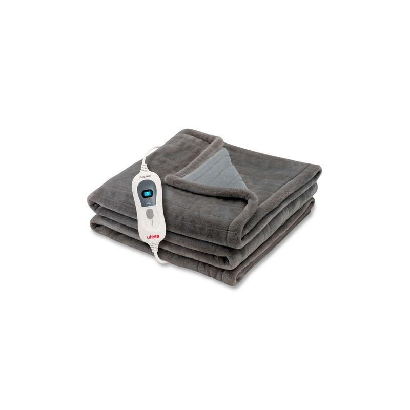 Ufesa Softy Fleece Manta eléctrica 120 W Gris