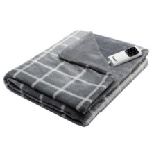 Daga 16874 manta eléctrica y almohadilla 150 W Gris, Blanco Tela, Terciopelo
