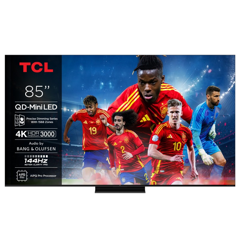 TV TCL 85 85C7K UHD MINILED GOOGLETV 144HZ B&O