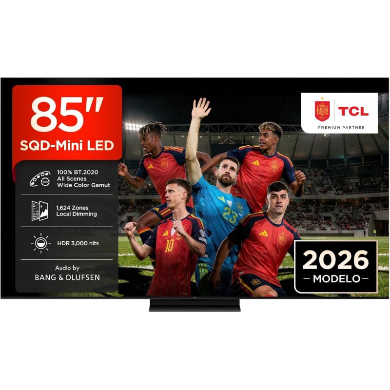 TV TCL 85 85C7L UHD SQDMINILED GOOGLETV 144HZ B&O