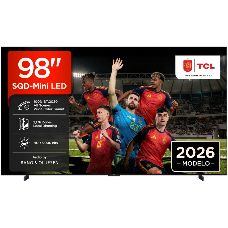 TV TCL 98 98C7L UHD SQDMINILED GOOGLETV 144HZ B&O