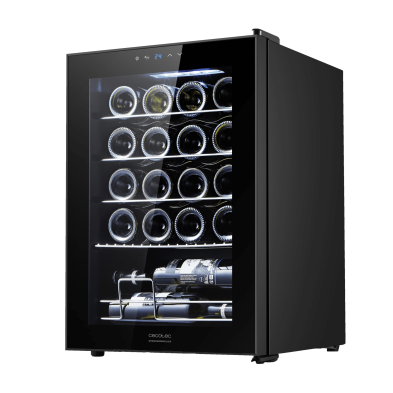 Vinoteca CECOTEC de 20 botellas 2050 Black GrandSommelier