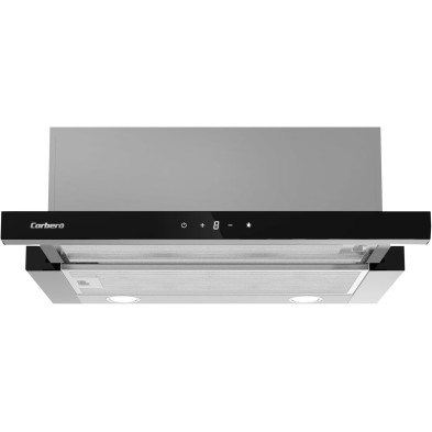 Campana Telescópica CORBERO ANETO660X 60cm 3 velocidades inox-Negro