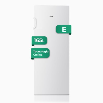 Congelador Vertical SVAN SCV145501E Cíclico Blanco