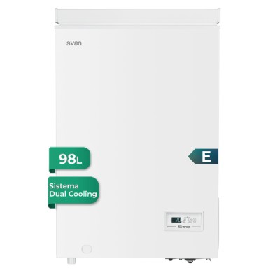 Arcón Congelador SVAN SCH1001EDC de 98 litros Blanco