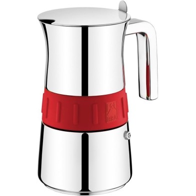 BRA Cafetera Italiana ELEGANCE COLORS 4 tazas
