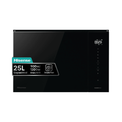 Microondas con Grill Hisense BIM325GI63DBG Negro 25 L 900 W