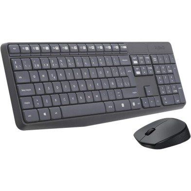 TECLADO Y RATÓN INALÁMBRICOS LOGITECH MK235 - 2.4GHz - ALCANCE 10 METROS -  NANO RECEPTOR USB