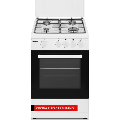 Cocina de Gas CORBERO CCSF45020BW 50 cm Gas Butano 4 fuegos Blanco