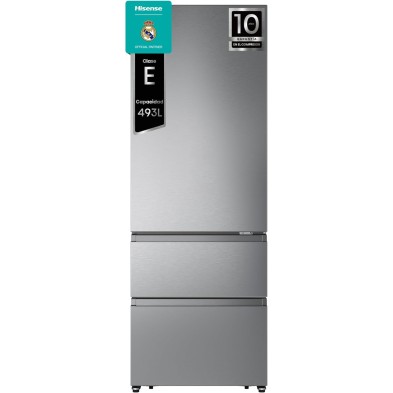 Frigorífico Combi Hisense RT641N4AIE 493 L E Acero inoxidable