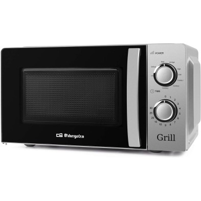 Microondas Orbegozo MIG 2138 microondas Negro, Acero inoxidable Microondas con grill Encimera 20 L 700 W