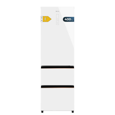 Frigorífico Combi Bolero CoolMarket 400 L E Blanco White Glass E