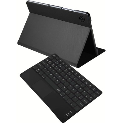 FUNDA Y TECLADO BT SILVER HT TAB A9+/A11+ 11 NEGRA