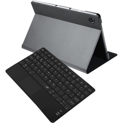 FUNDA Y TECLADO BT SILVER HT TAB A9+/A11+ 11 GRIS