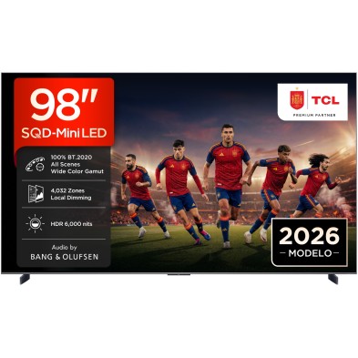 TV TCL 98 98C8L UHD SQDMINILED GOOGLETV 144HZ B&O