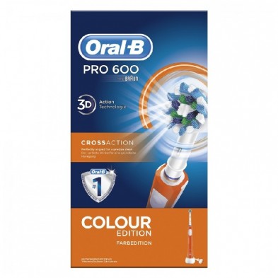 cepillo dental electrico color naranja recargable oral-b vital color naranja
