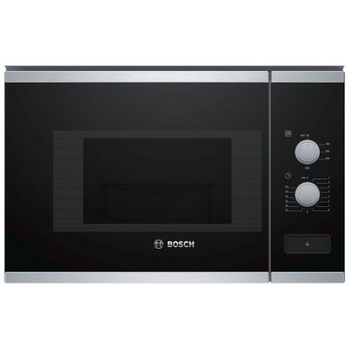 Microondas Bosch BFL520MS0 Negro, Acero inoxidable Microondas combinado Integrado 20 L 800 W