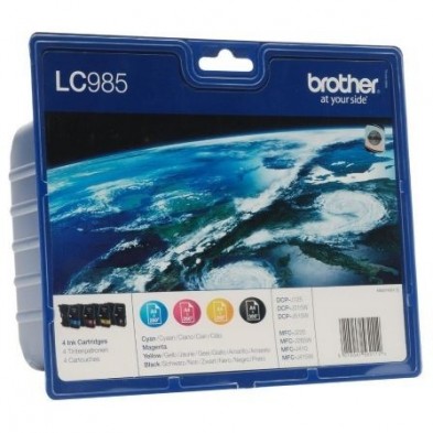 CARTUCHO TINTA BROTHER LC-985 VALUE PACK NEGRO/COLOR