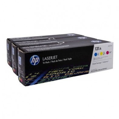 Pack Toner Color HP Nº131A Cian, Amarillo, Magenta