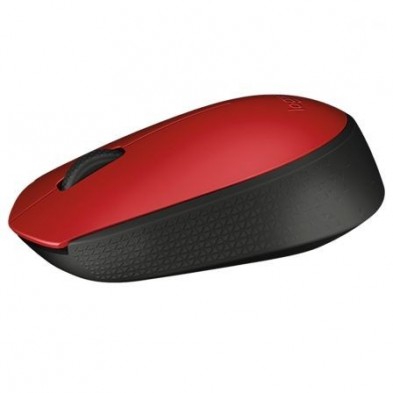 Ratón Inalámbrico Logitech M171 Rojo 2.4GHz Diseño Ambidiestro