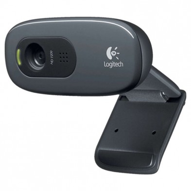 WEBCAM Logitech C270 HD 3 MP 1280 x 720 Pixeles USB 2.0 Negro