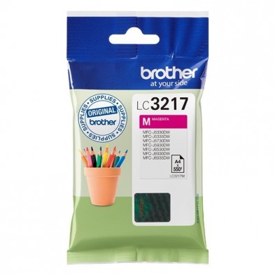 Cartucho de tinta original brother lc-3217m/ magenta