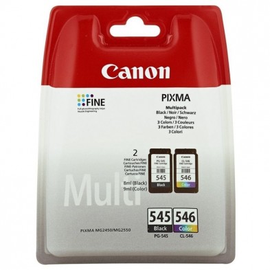 Canon PG-545/CL-546 Multipack cartucho de tinta 2 pieza(s) Original Negro, Cian, Magenta, Amarillo