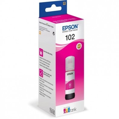 Botella de tinta original epson nº102/ magenta