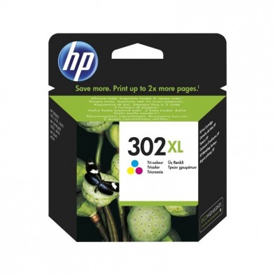 Cartucho de tinta original hp nº302 XL alta capacidad/ tricolor