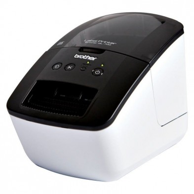 Impresora de etiquetas brother ql-700/ térmica/ ancho etiqueta 62mm/ usb/ blanca/negra