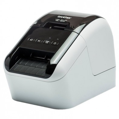 Impresora de etiquetas brother ql-800/ térmica/ ancho etiqueta 62mm/ usb/ blanca/negra