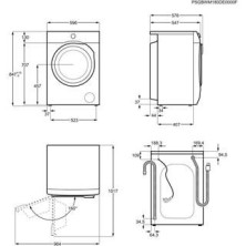 AEG L6FBI827 lavadora Carga frontal 8 kg 1200 RPM D Blanco