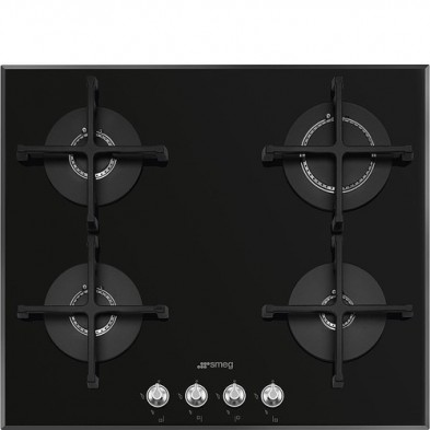 Smeg Linea PV164N2 hobs Negro Integrado 60 cm Encimera de gas 4 zona(s)
