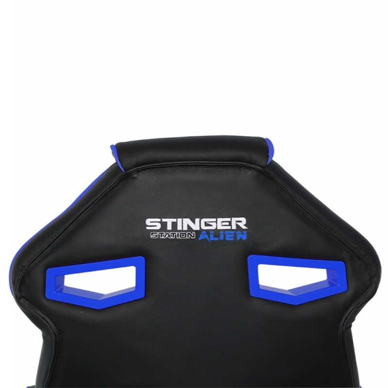 Woxter Stinger Station Alien Silla para videojuegos de PC Asiento acolchado Negro, Azul