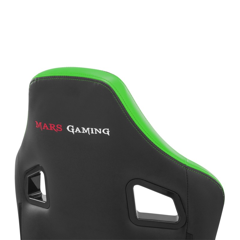 Mars Gaming MGCXNEO Silla para videojuegos universal Asiento acolchado Negro, Verde