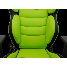 Droxio TROUNPRO silla para videojuegos Silla para videojuegos de PC Asiento acolchado Negro, Verde