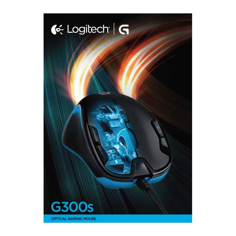 Logitech G G300s ratón Ambidextro USB tipo A Óptico 2500 DPI