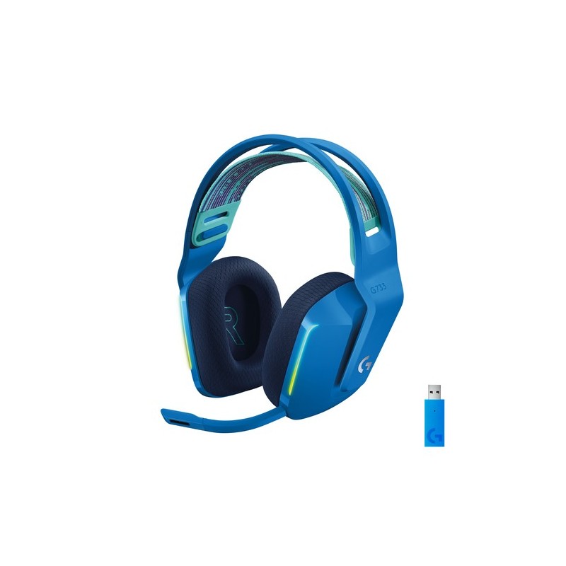 Logitech G G733 Wireless Headset Auriculares Inalámbrico Diadema Juego Azul