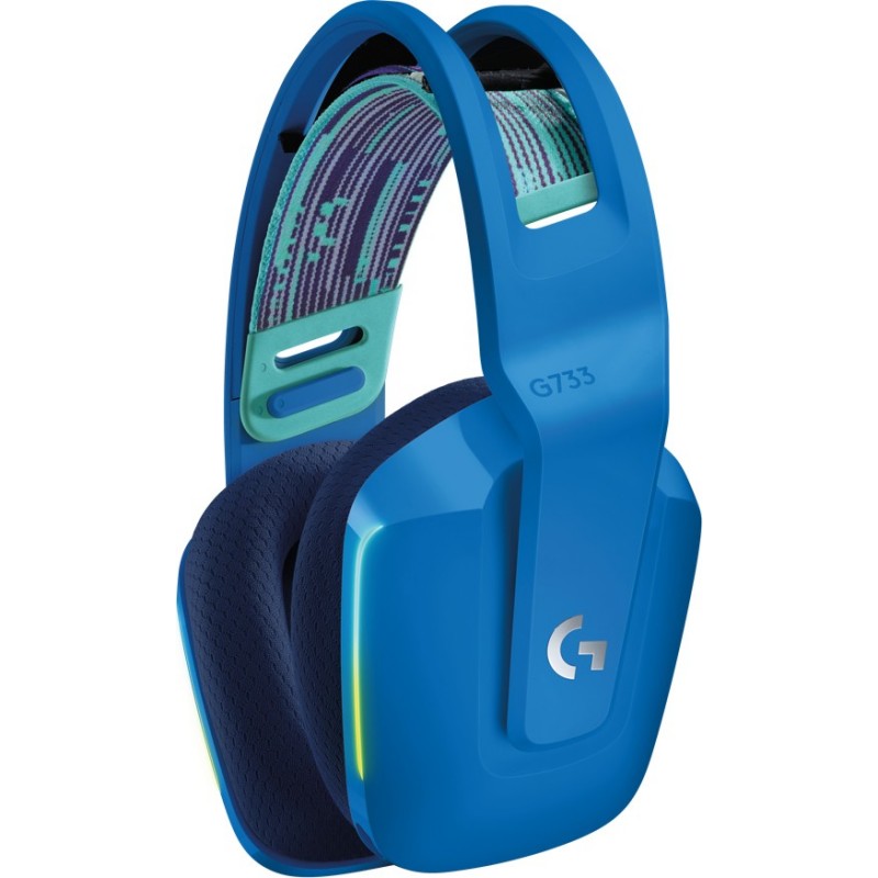 Logitech G G733 Wireless Headset Auriculares Inalámbrico Diadema Juego Azul