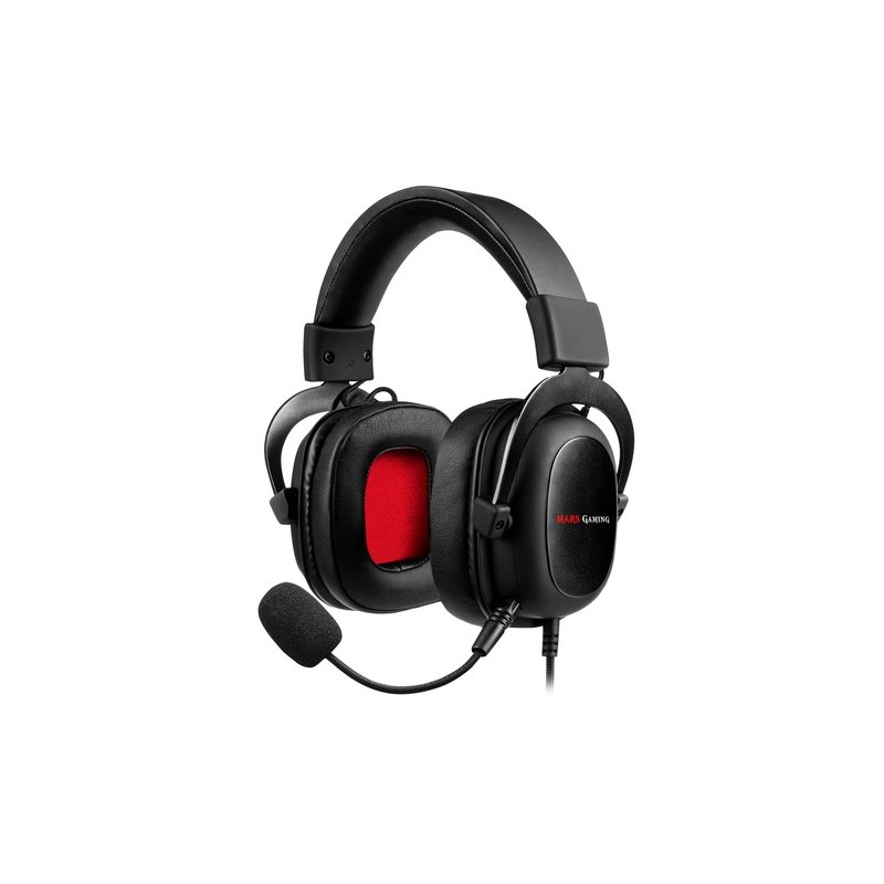 Mars Gaming MH5 auricular y casco Auriculares Alámbrico Diadema Juego USB tipo A Negro, Rojo