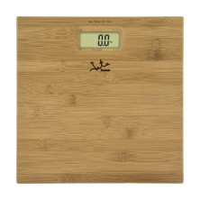 JATA 489 báscula de baño Rectángulo Bamboo Báscula personal electrónica