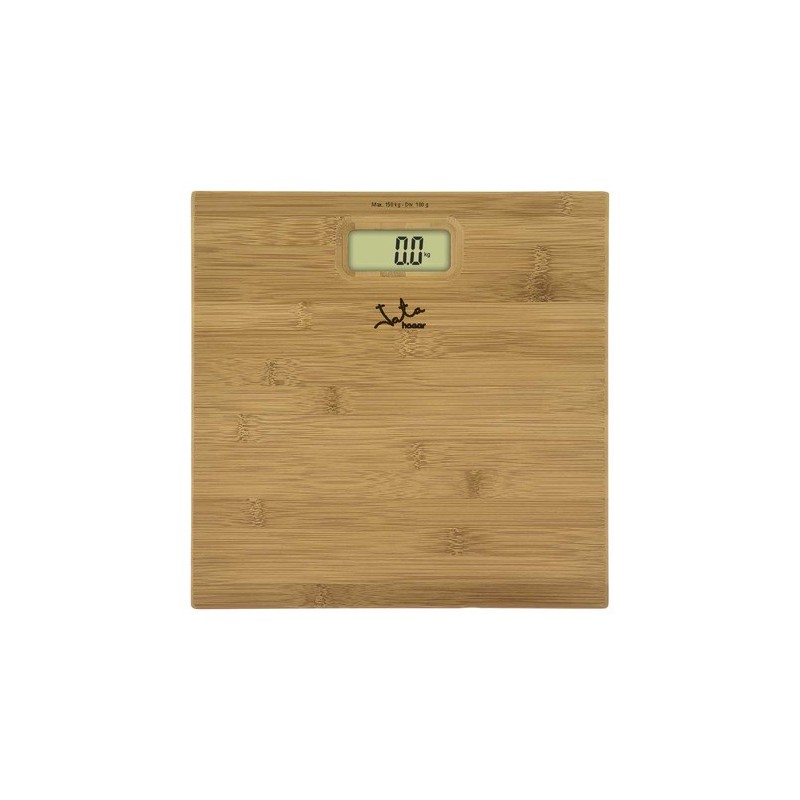 JATA 489 báscula de baño Rectángulo Bamboo Báscula personal electrónica