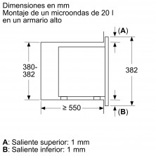 Balay 3CG6112X3 microondas Integrado Microondas con grill 20 L 800 W Acero inoxidable