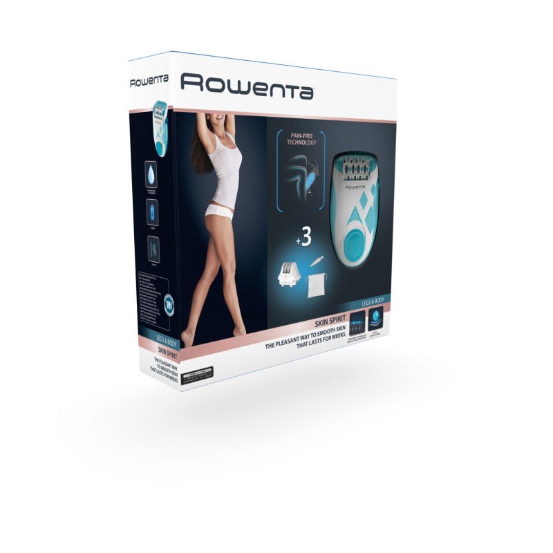 Rowenta Skin Spirit 24 pinzas Azul, Blanco