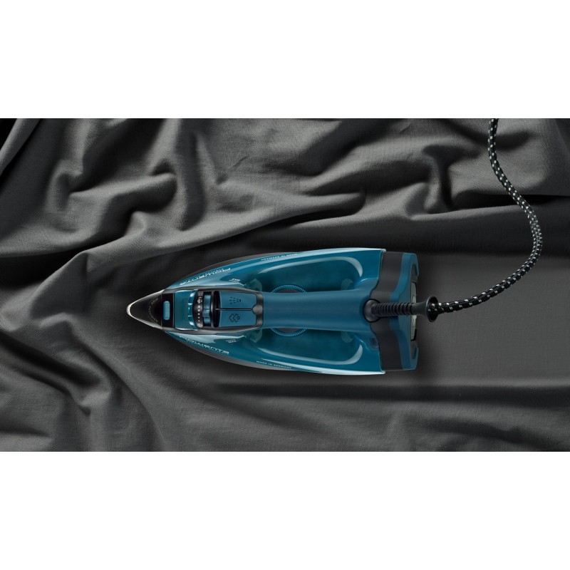 Rowenta DW7120 Everlast Anticalc Plancha vapor-seco Suela Microsteam 400 2800 W Negro, Azul