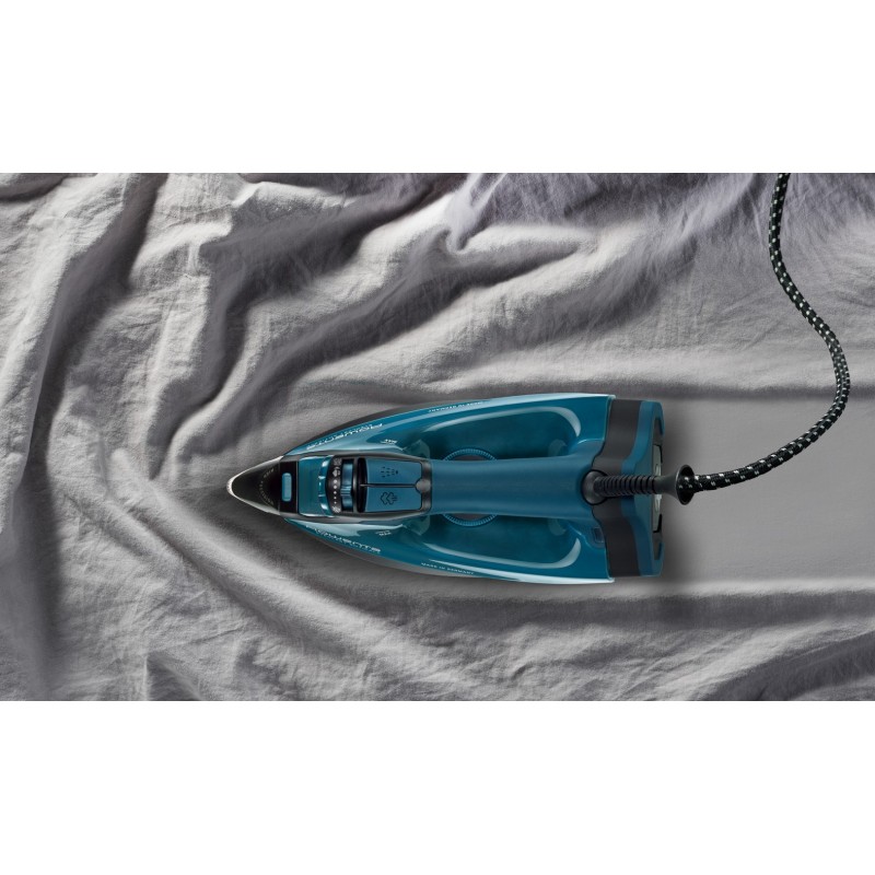 Rowenta DW7120 Everlast Anticalc Plancha vapor-seco Suela Microsteam 400 2800 W Negro, Azul