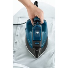 Rowenta DW7120 Everlast Anticalc Plancha vapor-seco Suela Microsteam 400 2800 W Negro, Azul