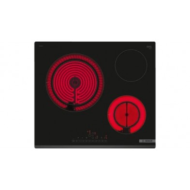 Bosch Serie 6 PKK631FP8E hobs Negro Integrado 59.2 cm Cerámico 3 zona(s)