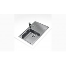 Teka UNIVERSO MAX 79 1C1E SF Lavabo sobre-encimera Rectangular Acero inoxidable